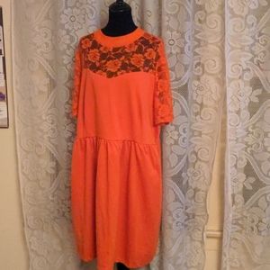 Orange rose dress